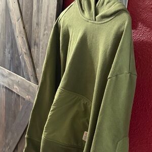 Men's Olive Green Hoodie Sweater